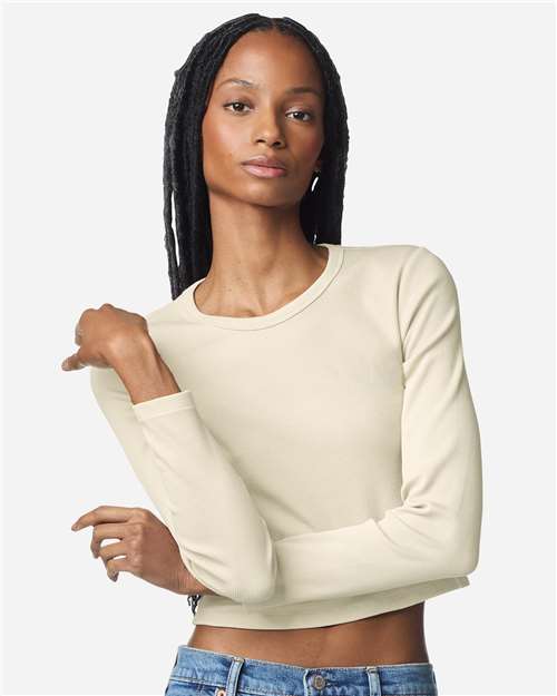 Women's Baby Rib Long Sleeve Fitted Tee
