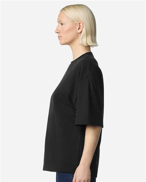 Unisex French Terry Oversized Boxy Top – On Model – Side