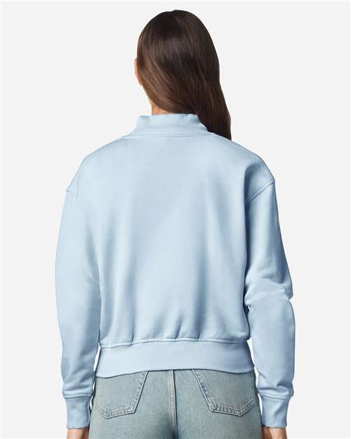 Women's French Terry Full-Zip Jacket – On Model – Back
