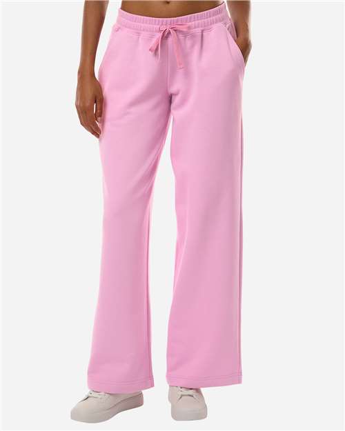 Women's French Terry Wide Leg Pants – On Model
