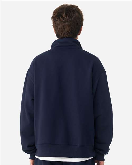 Unisex 10 oz Quarter-Zip Pullover Sweatshirt – On Model – Back