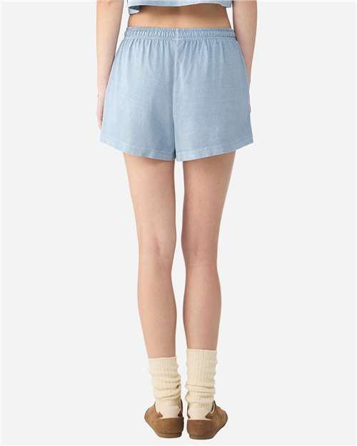 Women's Garment-Dyed Shorts – On Model – Back