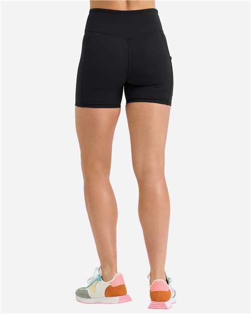 Women's Performance Micro Shorts – On Model – Back