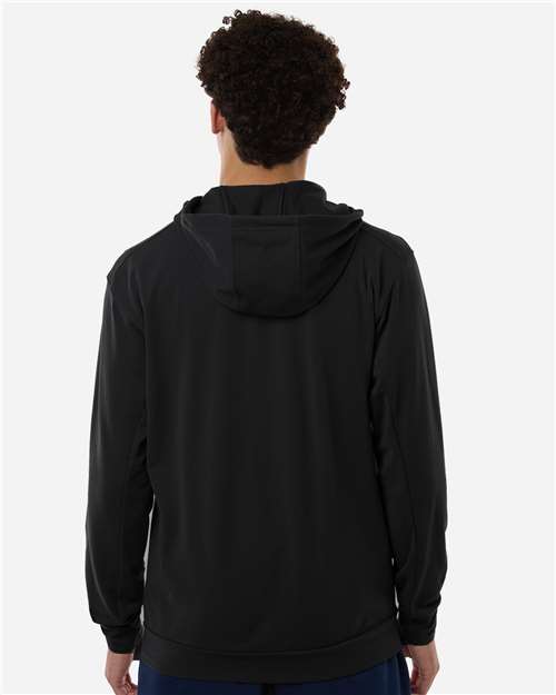 Men's Game & Go Fleece Full-Zip Hooded Sweatshirt – On Model – Back
