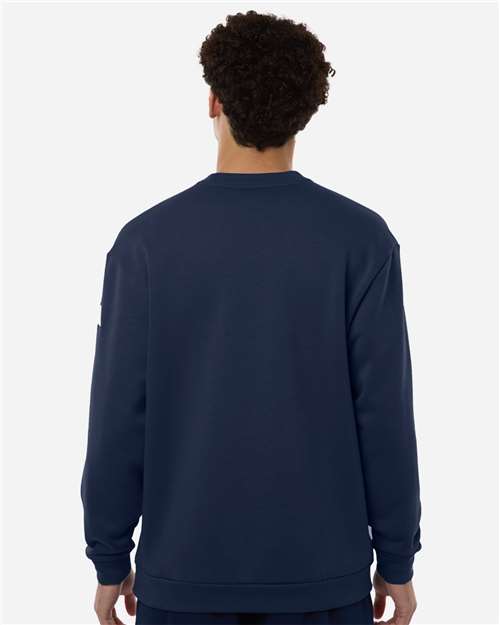 Men's Fleece Crewneck Sweatshirt – On Model – Back