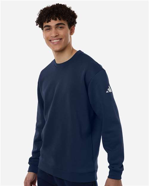 Men's Fleece Crewneck Sweatshirt – On Model – Side