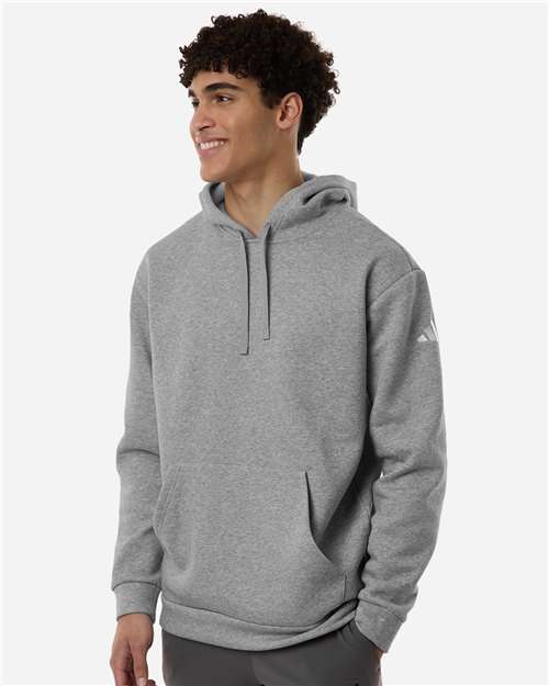 Men's Fleece Hooded Sweatshirt – On Model