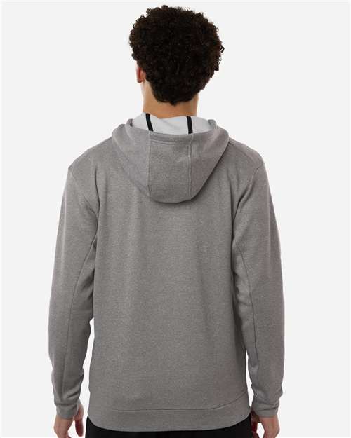 Men's Game & Go Fleece Full-Zip Hooded Sweatshirt – On Model – Back