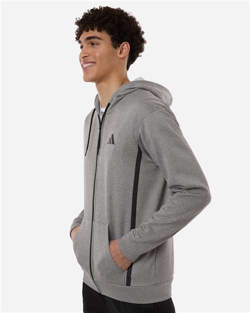 Men's Game & Go Fleece Full-Zip Hooded Sweatshirt – On Model – Side