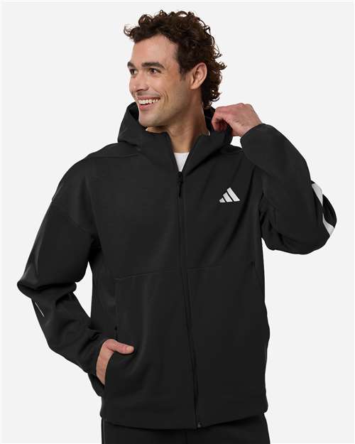 Men's Z.N.E Full-Zip Hooded Sweatshirt – On Model