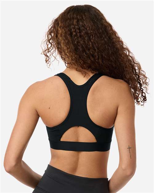 Women's Techfit Compression Racerback Sports Bra – On Model – Back