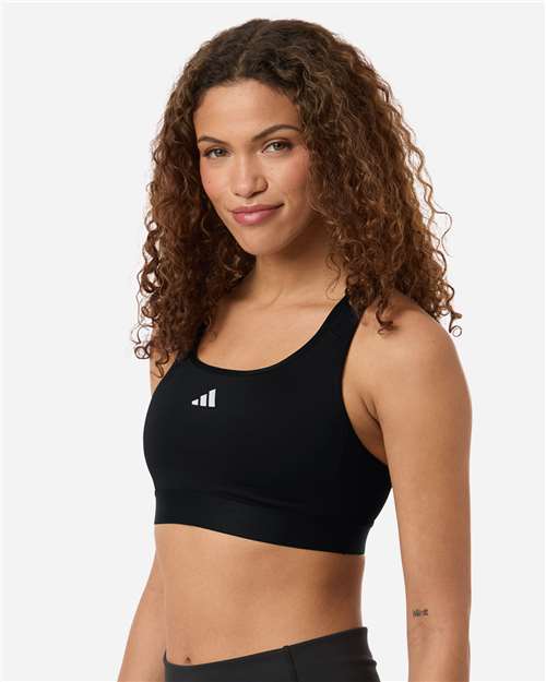 Women's Techfit Compression Racerback Sports Bra – On Model – Side
