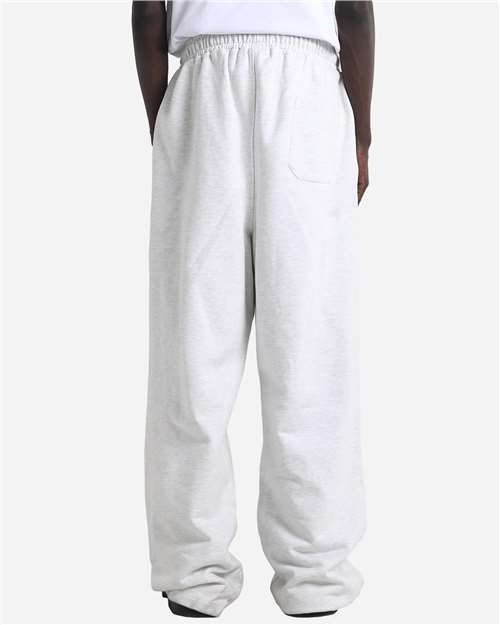 Unisex Garment-Dyed Pleated Pants – On Model – Back