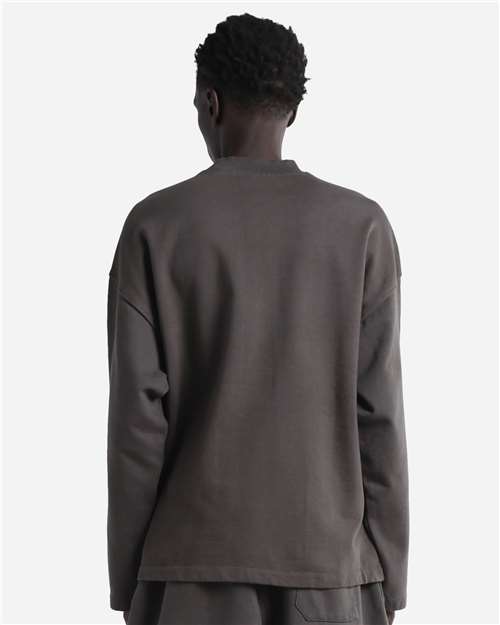 Unisex Garment-Dyed Terry Long Sleeve Tee – On Model – Back
