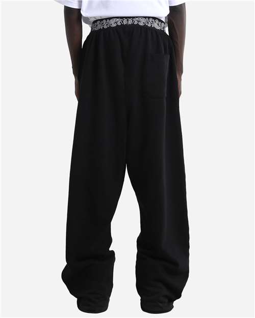 Unisex Paisley Bandit Sweatpants – On Model – Back