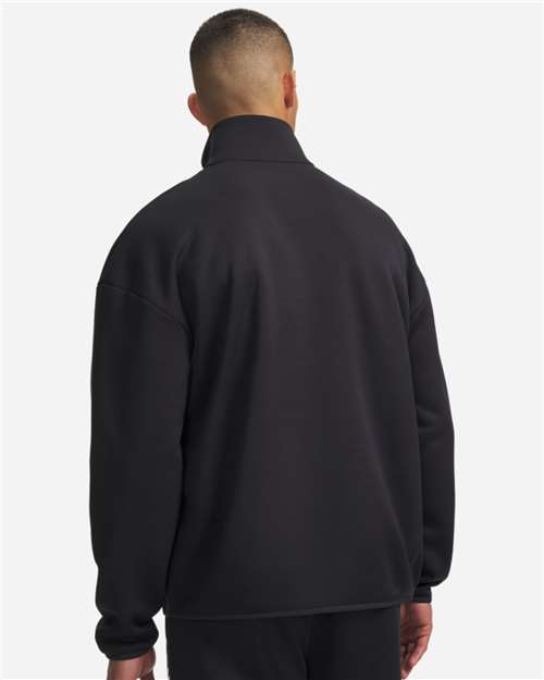 Men's Fleece Quarter-Zip Pullover – On Model – Back
