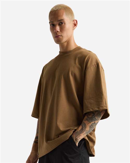 Unisex Max Heavyweight Oversized Tee – On Model – Side