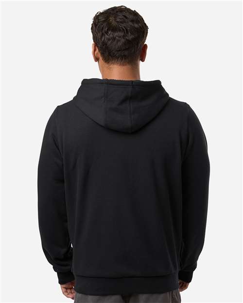 Men's Heritage Grid Fleece-Lined Full-Zip Hooded Sweatshirt – On Model – Back