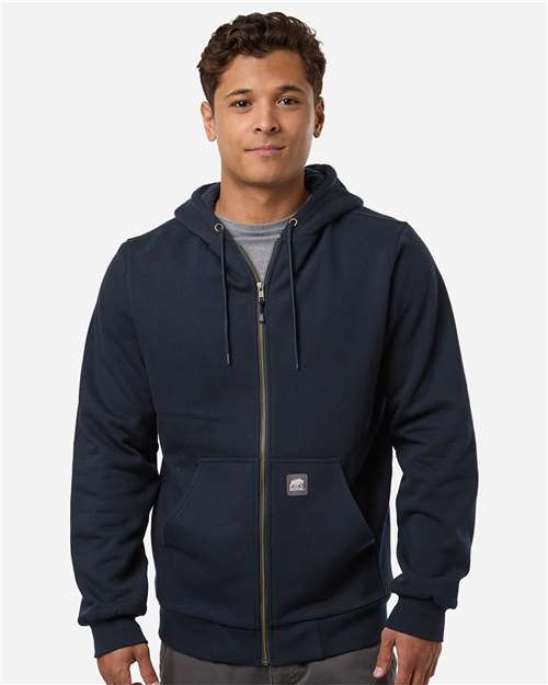 Men's Heritage Grid Fleece-Lined Full-Zip Hooded Sweatshirt