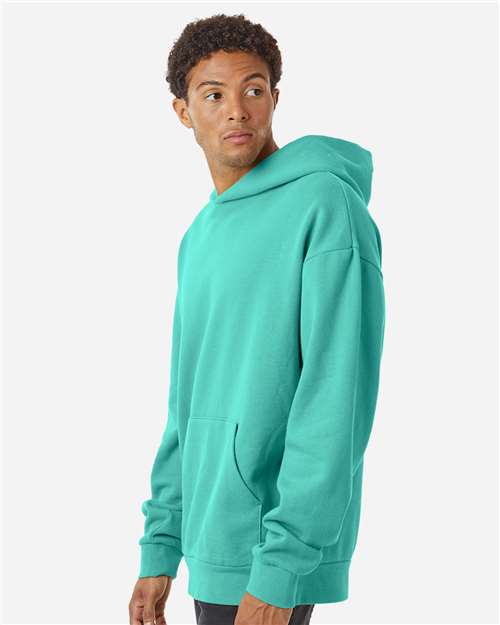 Unisex Avenue Midweight Hooded Sweatshirt – On Model – Side