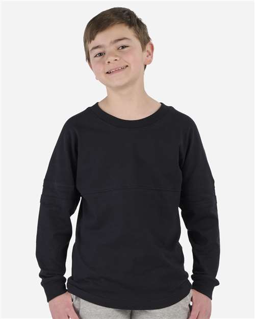 Youth Pom Pom Jersey T-Shirt – On Model