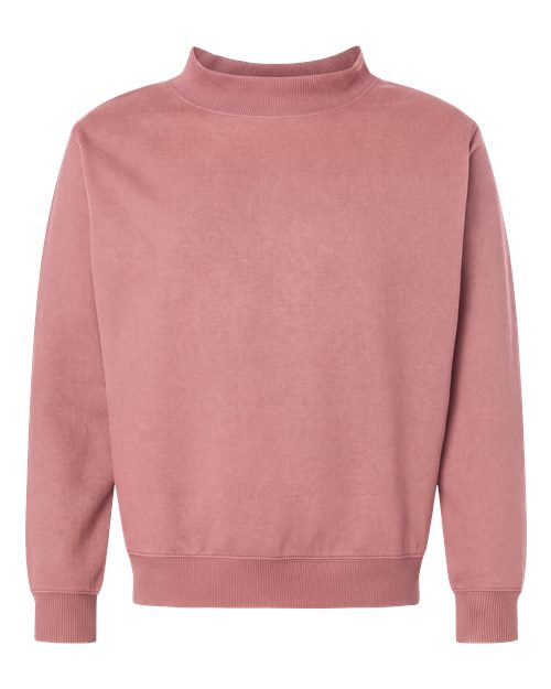 Unisex Mock Neck Fleece Sweatshirt