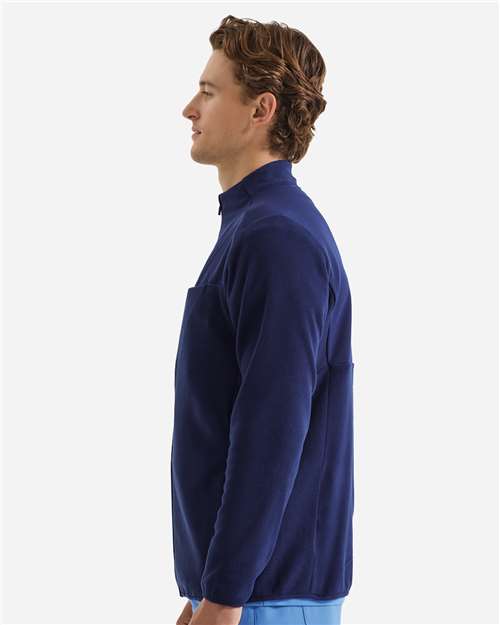 Men's Agility Panelled Fleece Full-Zip Jacket – On Model – Side