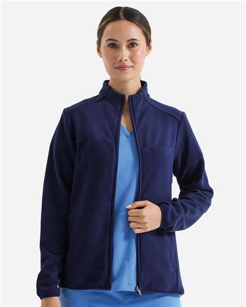 Women's Agility Panelled Fleece Full-Zip Jacket – On Model