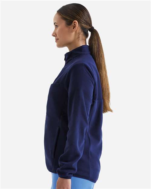 Women's Agility Panelled Fleece Full-Zip Jacket – On Model – Side