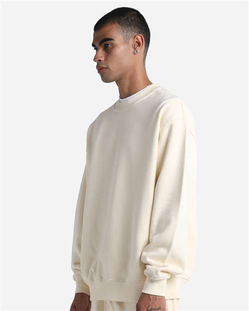 Unisex Max Heavy Garment-Dyed Crewneck Sweatshirt – On Model – Side