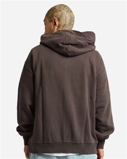 Unisex Max Heavy Garment-Dyed Full-Zip Hoodie Sweatshirt – On Model – Back