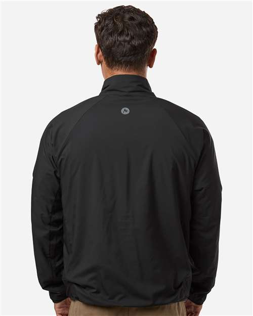Men's Aerothermal Soft Shell Quarter-Zip Pullover – On Model – Back