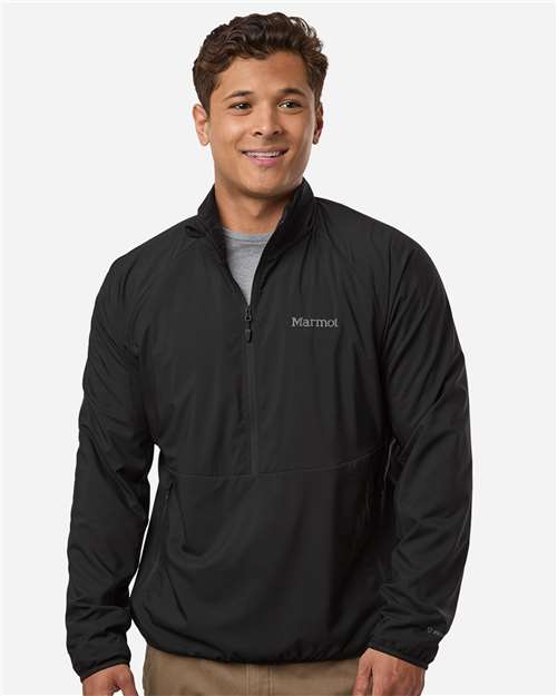 Men's Aerothermal Soft Shell Quarter-Zip Pullover – On Model