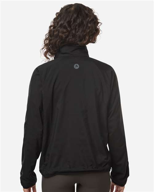 Women's Aerothermal Soft Shell Quarter-Zip Pullover – On Model – Back