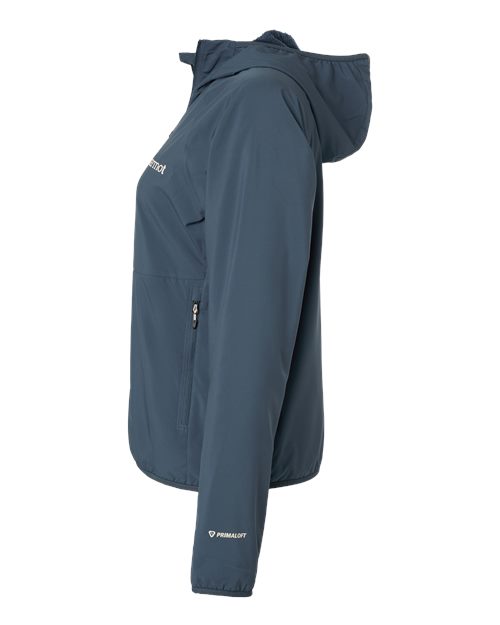 Women's Aerothermal Soft Shell Hooded Jacket – On Model – Side