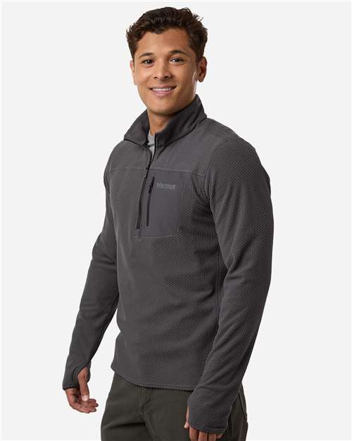 Men's Air Fleece Quarter-Zip Pullover – On Model – Side