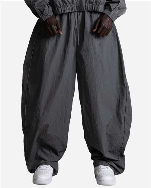 Unisex Wind OPPS Reflective Balloon Pants – On Model
