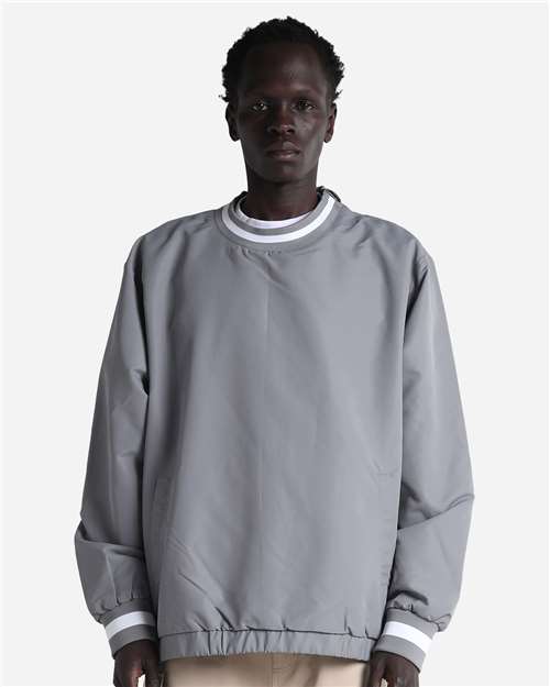 Unisex Crewneck Windbreaker – On Model