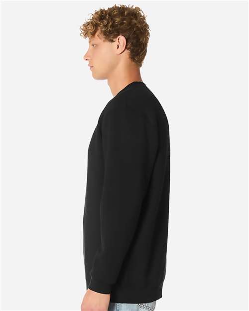 Unisex Heavyweight Crewneck Sweatshirt – On Model – Side