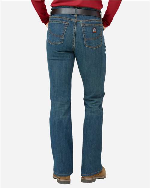 Women's Extended Sizes Stretch Jeans – On Model – Back