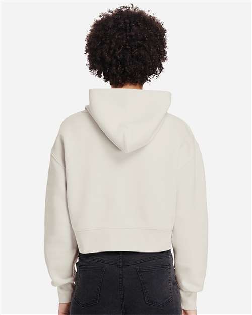 Women's Relaxed Cropped Hoodie Sweatshirt – On Model – Back