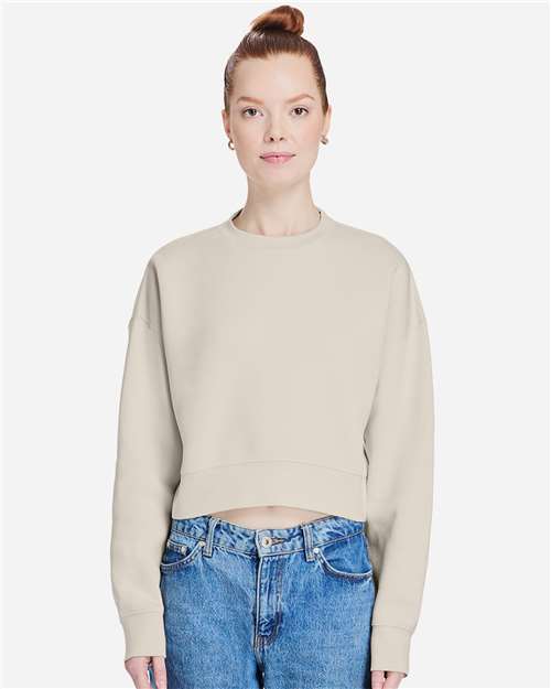 Women's Relaxed Cropped Crewneck Sweatshirt