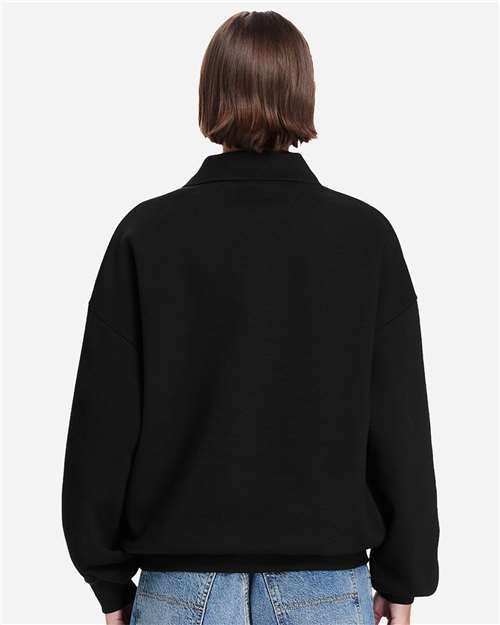 Unisex Element Polo Collar Crewneck Sweatshirt – On Model – Back