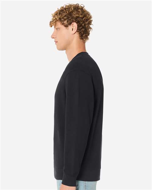 Unisex Thermal Crewneck Sweatshirt – On Model – Side