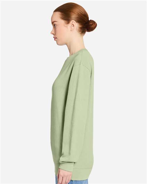 Unisex Thermal Crewneck Sweatshirt – On Model – Side