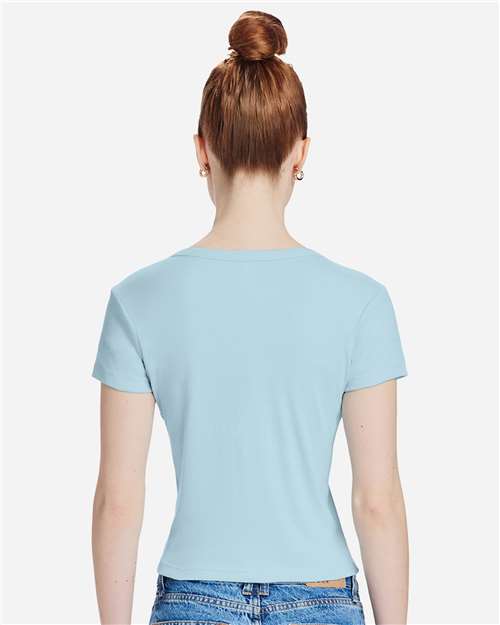 Women's Baby Tee – On Model – Back