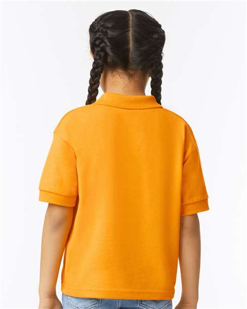 Youth DryBlend® Jersey Polo – On Model – Back