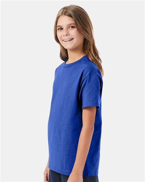 Youth Authentic T-Shirt – On Model – Side