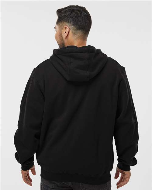 Men's Crossfire Heavyweight Power Fleece Hooded Jacket with Thermal Lining – On Model – Back