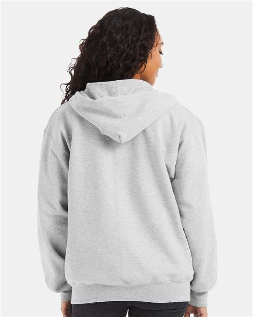Unisex Ultimate Cotton® Full-Zip Hooded Sweatshirt – On Model – Back